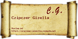Czipczer Gizella névjegykártya
